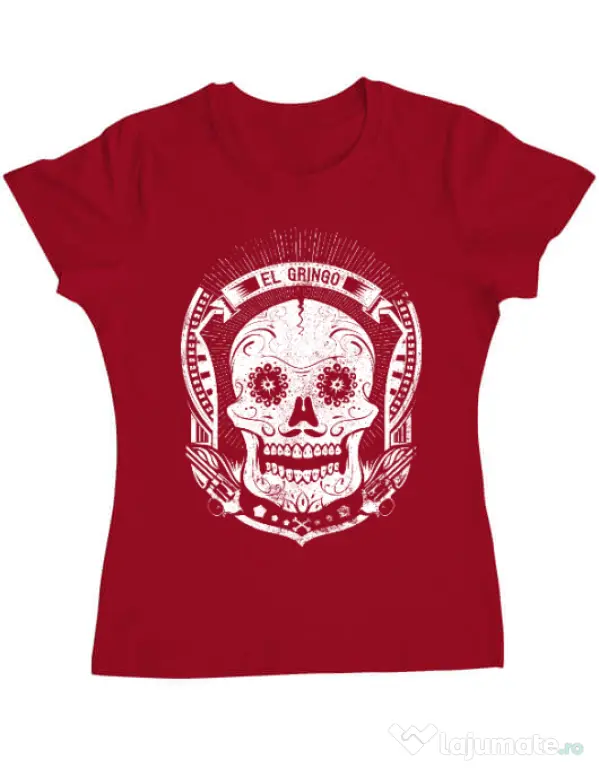 Tricou ADLER dama El gringo Rosu