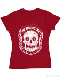 Tricou ADLER dama El gringo Rosu