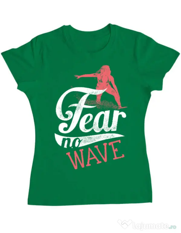 Tricou ADLER dama Fear no wave Verde mediu