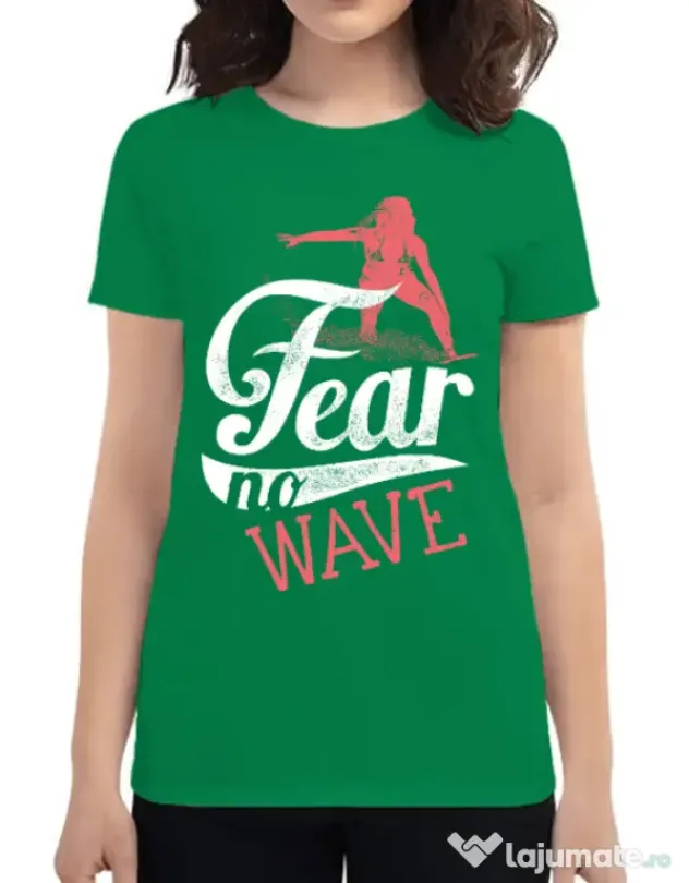 Tricou ADLER dama Fear no wave Verde mediu