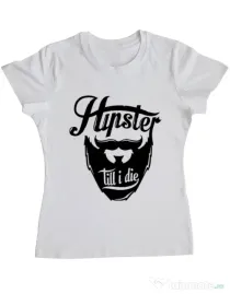 Tricou ADLER dama Till I die Alb