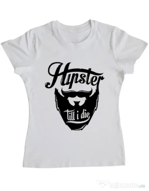 Tricou ADLER dama Till I die Alb