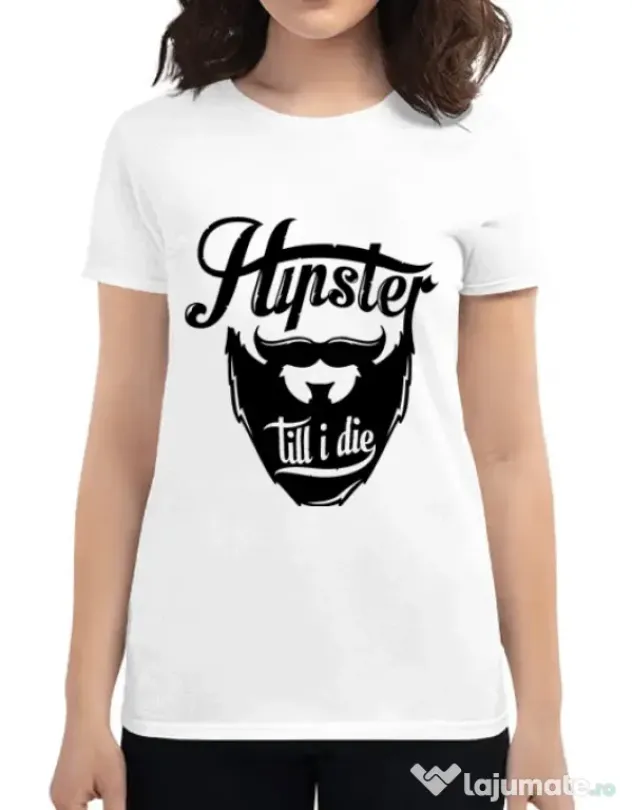Tricou ADLER dama Till I die Alb