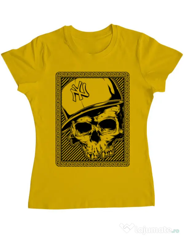 Tricou ADLER dama Minimal Galben