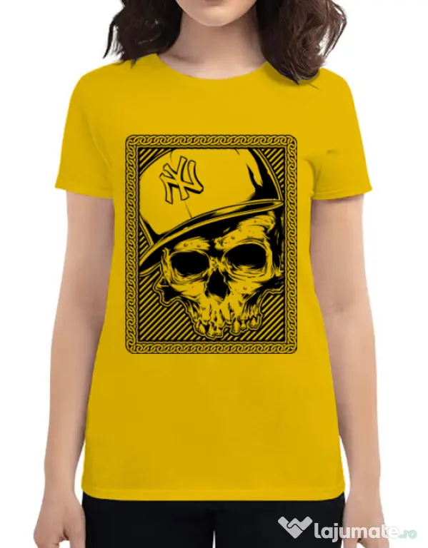 Tricou ADLER dama Minimal Galben