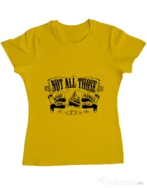 Tricou ADLER dama Not lost Galben