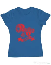 Tricou ADLER dama Rules are for fools Albastru azuriu
