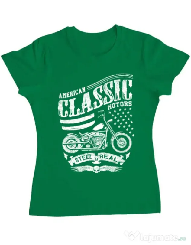 Tricou ADLER dama Steel is real Verde mediu
