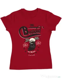 Tricou ADLER dama The bearded bastards Rosu