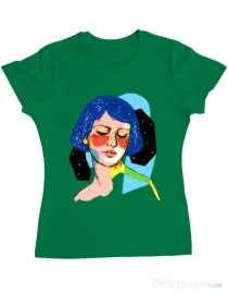 Tricou ADLER dama Dreamy girl Verde mediu