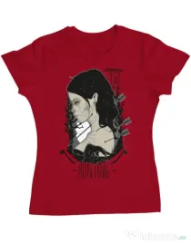 Tricou ADLER dama The hunting Rosu