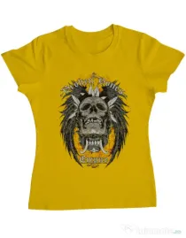 Tricou ADLER dama Broken Bones Empire Galben