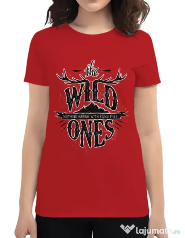 Tricou ADLER dama The Wild Ones Rosu