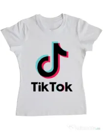 Tricou ADLER dama Tik Tok Alb