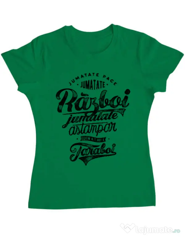 Tricou ADLER dama Pace si razboi Verde mediu