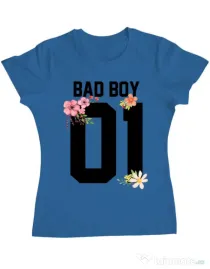 Tricou ADLER dama Bad boy Albastru azuriu
