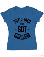 Tricou ADLER dama Un sot minunat Albastru azuriu