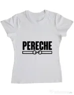 Tricou ADLER dama Pereche Alb