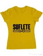 Tricou ADLER dama Suflete Galben