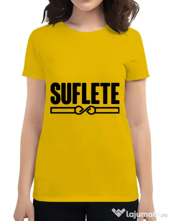 Tricou ADLER dama Suflete Galben