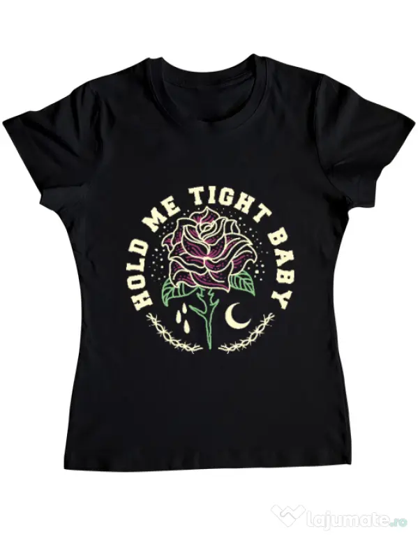 Tricou ADLER dama Hold me tight Negru