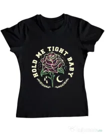 Tricou ADLER dama Hold me tight Negru