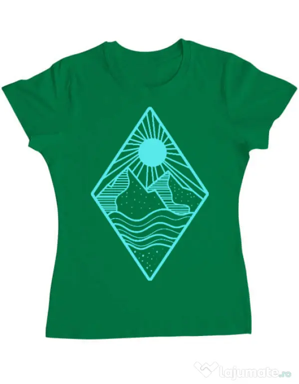 Tricou ADLER dama Mountain Verde mediu