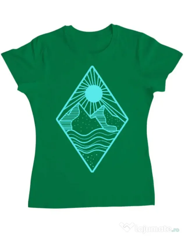 Tricou ADLER dama Mountain Verde mediu