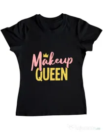 Tricou ADLER dama Makeup queen Negru