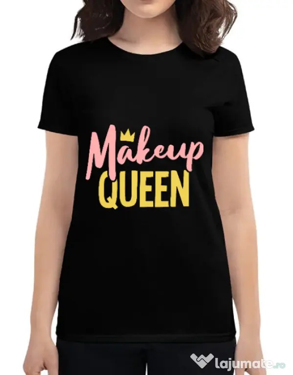 Tricou ADLER dama Makeup queen Negru
