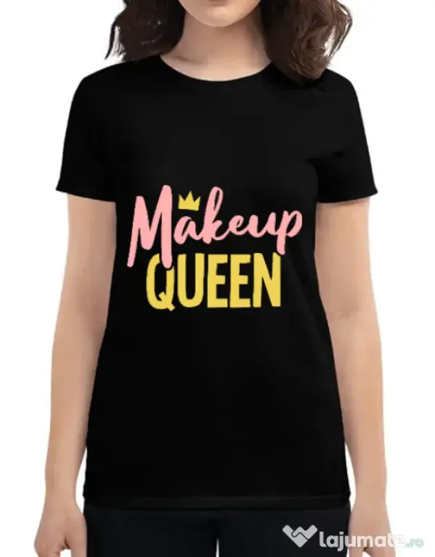 Tricou ADLER dama Makeup queen Negru