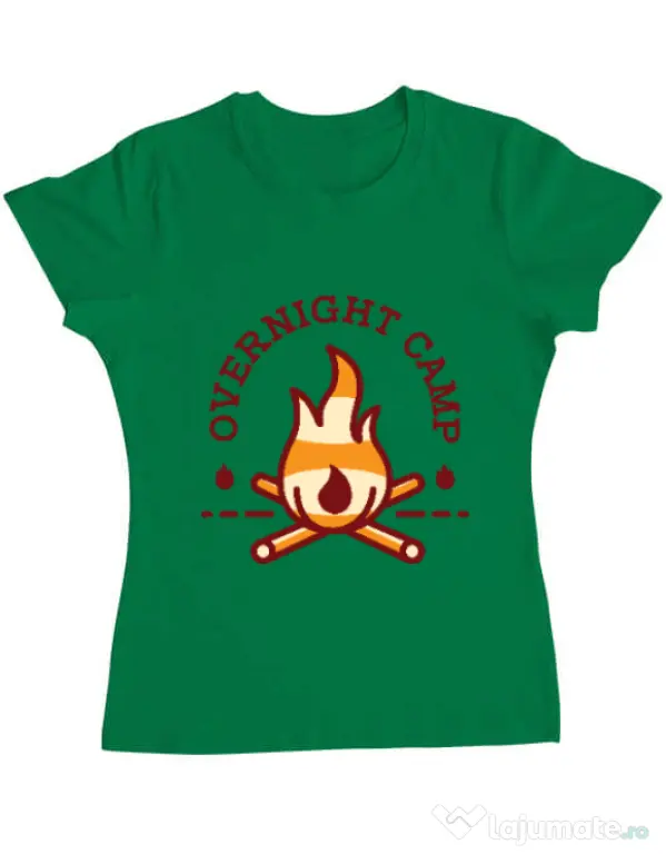 Tricou ADLER dama Overnight camp Verde mediu