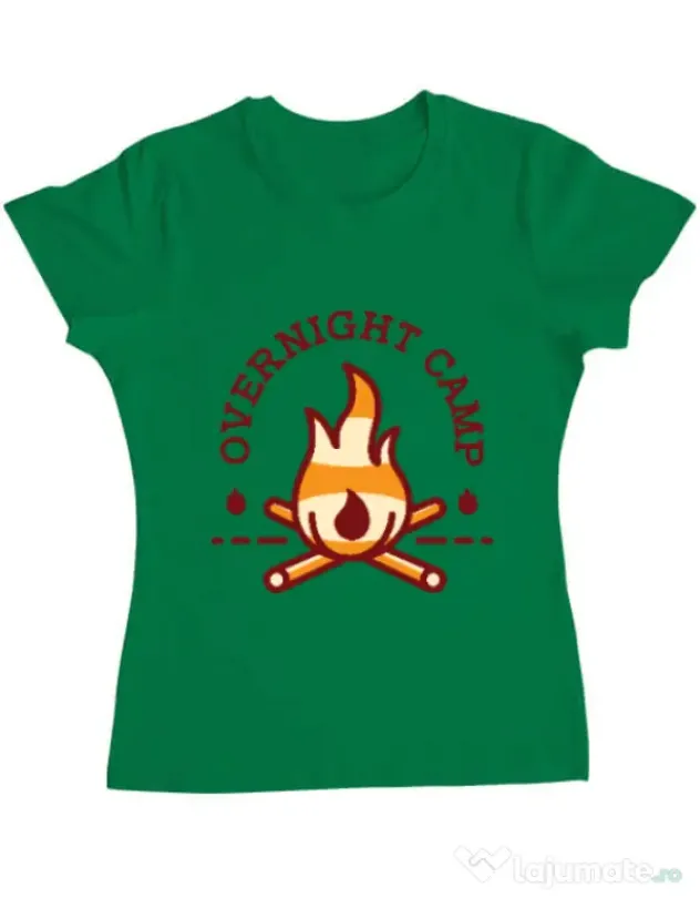 Tricou ADLER dama Overnight camp Verde mediu