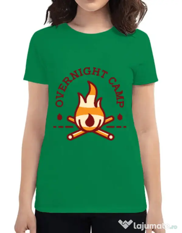 Tricou ADLER dama Overnight camp Verde mediu