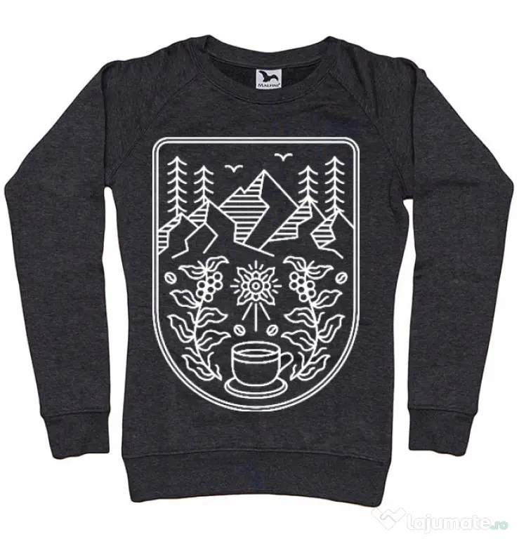 Bluza ADLER dama Natural coffee Negru melanj