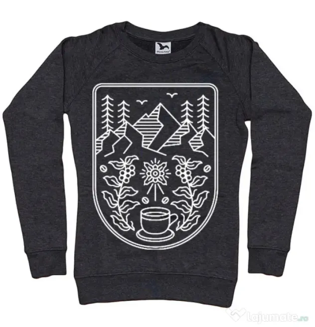 Bluza ADLER dama Natural coffee Negru melanj