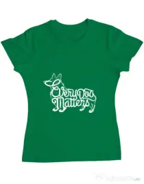 Tricou ADLER dama Every dog matters Verde mediu
