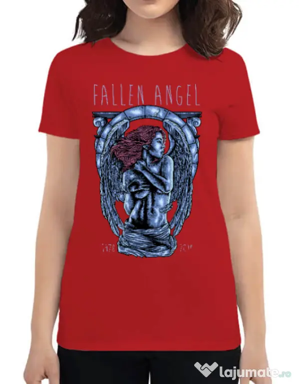 Tricou ADLER dama Fallen angel Rosu