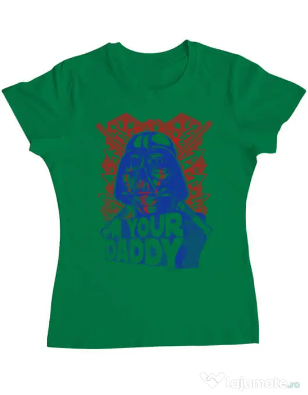 Tricou ADLER dama Your daddy Verde mediu