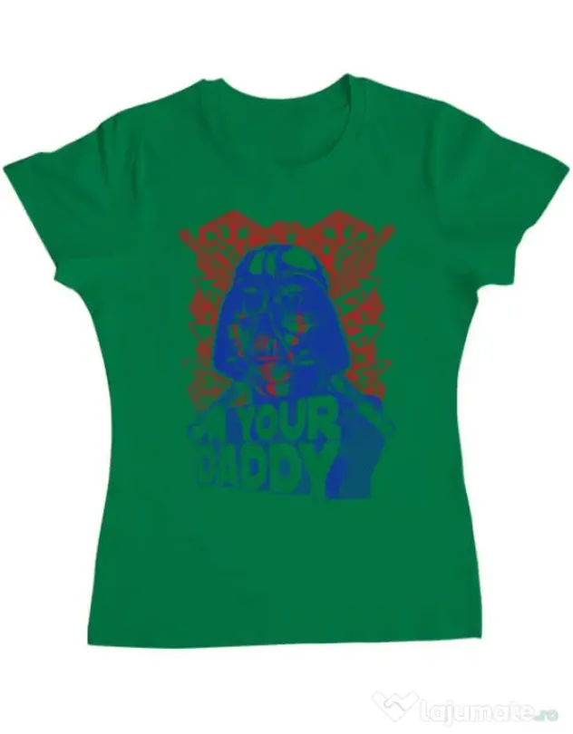 Tricou ADLER dama Your daddy Verde mediu