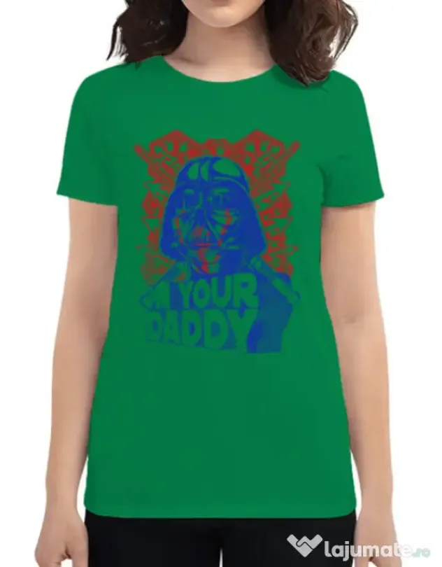 Tricou ADLER dama Your daddy Verde mediu