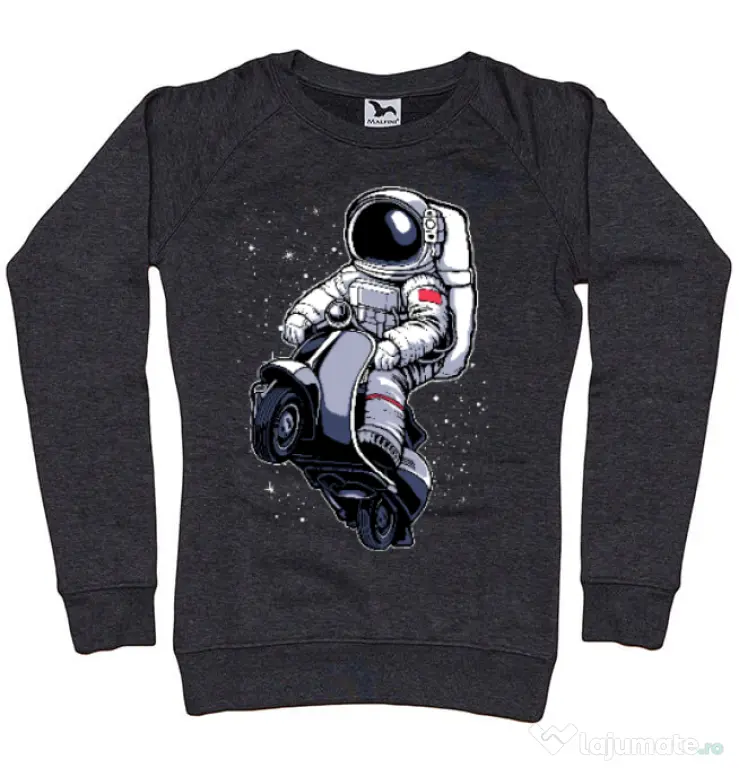 Bluza ADLER dama Astronaut scooter Negru melanj