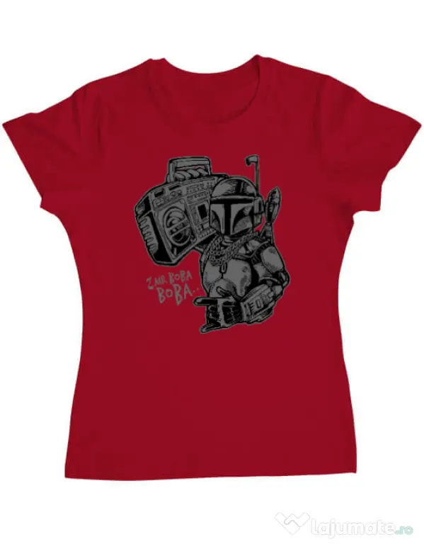 Tricou ADLER dama Mr Boba Boba Rosu