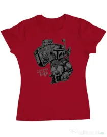 Tricou ADLER dama Mr Boba Boba Rosu