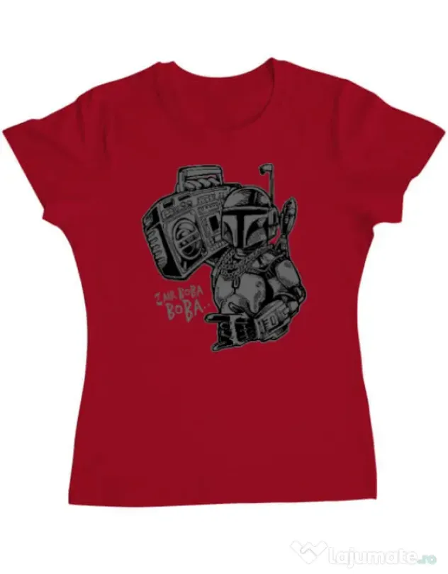 Tricou ADLER dama Mr Boba Boba Rosu