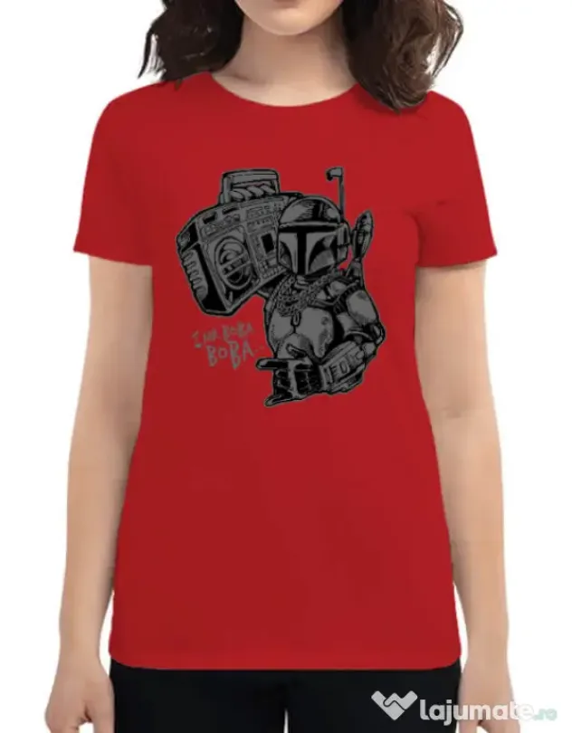 Tricou ADLER dama Mr Boba Boba Rosu