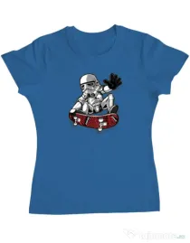 Tricou ADLER dama Trooper trick Albastru azuriu