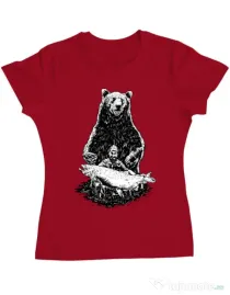 Tricou ADLER dama Bearware Rosu