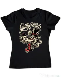 Tricou ADLER dama Guilty parties Negru
