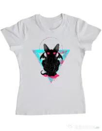 Tricou ADLER dama Cathulhu Alb